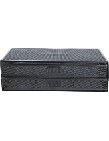 Soporte para Monitor Mind Reader con Cajones, Negro, 40x29.8x11.4 cm