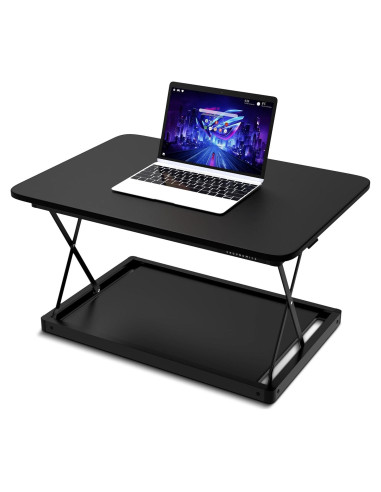 Convertidor de Escritorio Elevable Uncaged Ergonomics Negro 69.85x49.53 cm