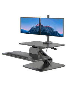 Elevador de Escritorio de Pie Mount-It! Ajustable Doble Monitor
