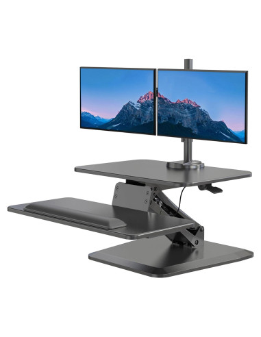 Elevador de Escritorio de Pie Mount-It! Ajustable Doble Monitor