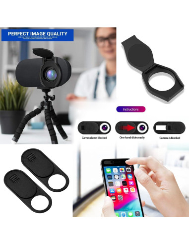 6 Cubiertas de Lente de Webcam ThtRht - Privacidad y Seguridad