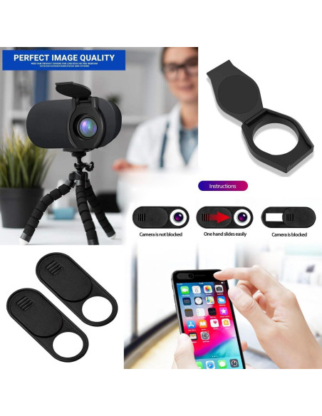 6 Cubiertas de Lente de Webcam ThtRht - Privacidad y Seguridad