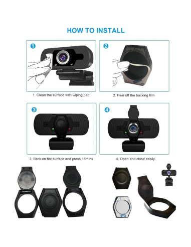 6 Cubiertas de Lente de Webcam ThtRht - Privacidad y Seguridad