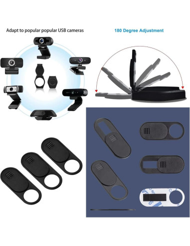 6 Cubiertas de Lente de Webcam ThtRht - Privacidad y Seguridad