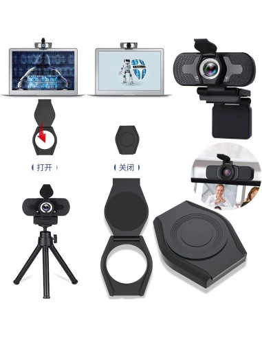 6 Cubiertas de Lente de Webcam ThtRht - Privacidad y Seguridad
