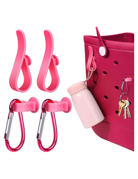 Ganchos de Inserción AIERSA para Bogg Bag - Rojo, 2 Piezas