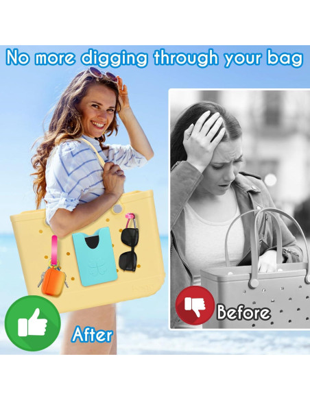 Ganchos de Inserción AIERSA para Bogg Bag - Rojo, 2 Piezas