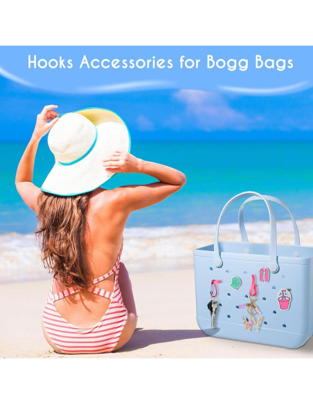 Ganchos de Inserción AIERSA para Bogg Bag - Rojo, 2 Piezas