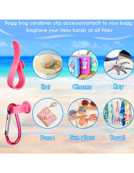 Ganchos de Inserción AIERSA para Bogg Bag - Rojo, 2 Piezas