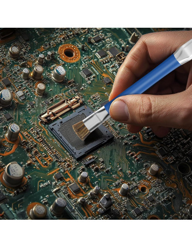 2 Cepillos de Limpieza ESD GTHUNDER para Placas Base - Azul