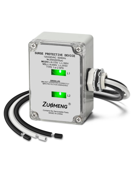 Protector de Sobretensión HVAC Zuomeng 120/240VAC 20kA
