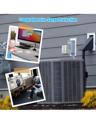 Protector de Sobretensión HVAC Zuomeng 120/240VAC 20kA