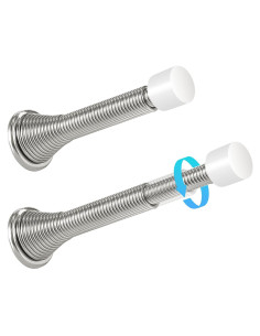 Topes de Puerta Telescópicos HOMOTEK 2 Piezas Níquel Satinado