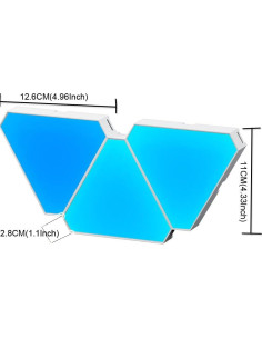 Lámparas LED Triángulo Quantum 10 PCS Bluetooth Control APP 2
