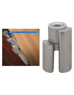 Salvador de Puerta NUK3Y Hinge Pin Stop Níquel Satinado