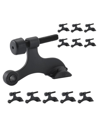 Paradas de Puerta con Pin de Bisagra Home Master 12 Paquetes Negro Mate