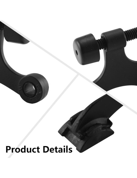 Paradas de Puerta con Pin de Bisagra Home Master 12 Paquetes Negro Mate