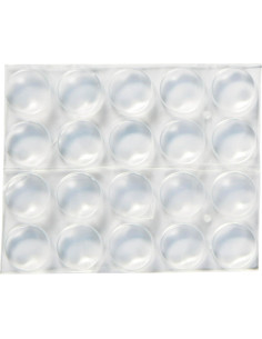 Almohadillas Bumper Adhesivas Transparentes 3M 40 PCS 1.27 cm 2