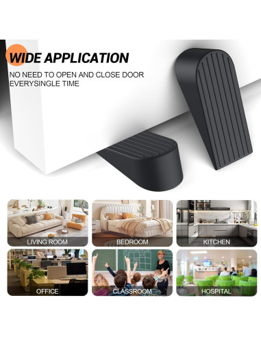 Topes de Puerta Grandes XGXN - Paquete de 2, Goma Antideslizante