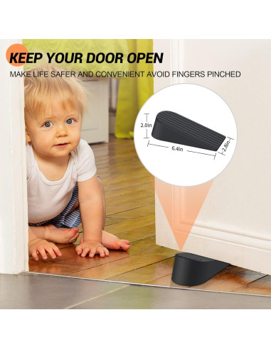 Topes de Puerta Grandes XGXN - Paquete de 2, Goma Antideslizante