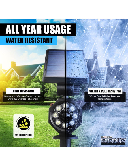Luz Solar Bell+Howell Bionic Spotlight con Sensor de Movimiento