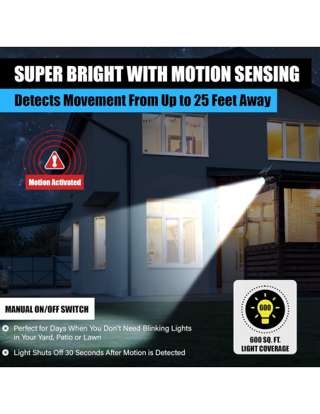 Luz Solar Bell+Howell Bionic Spotlight con Sensor de Movimiento