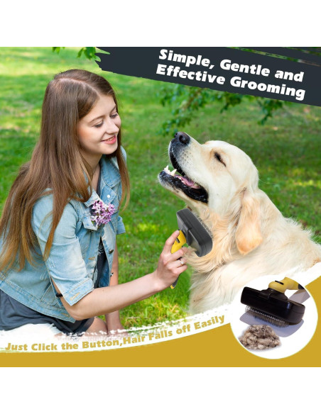 Cepillo Autolimpiante Pet Republique para Mascotas Peludas