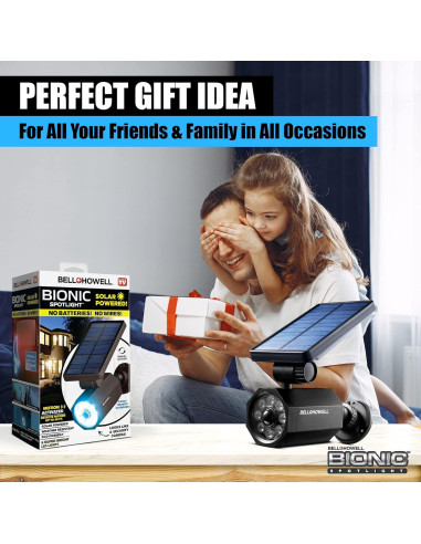 Luz Solar Bell+Howell Bionic Spotlight con Sensor de Movimiento