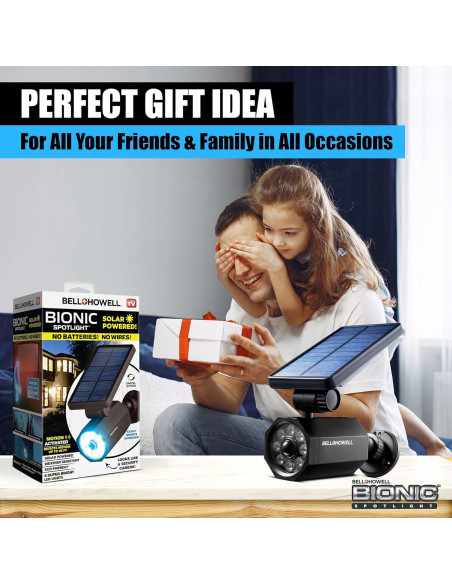 Luz Solar Bell+Howell Bionic Spotlight con Sensor de Movimiento