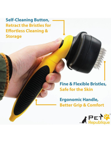 Cepillo Autolimpiante Pet Republique para Mascotas Peludas