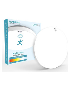 Luz de Techo LED con Sensor de Movimiento Leetdud 18W 1800Lm