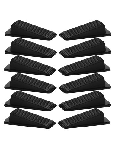 12 Tapones para Puertas Beieverluck de Goma Montaje en Suelo