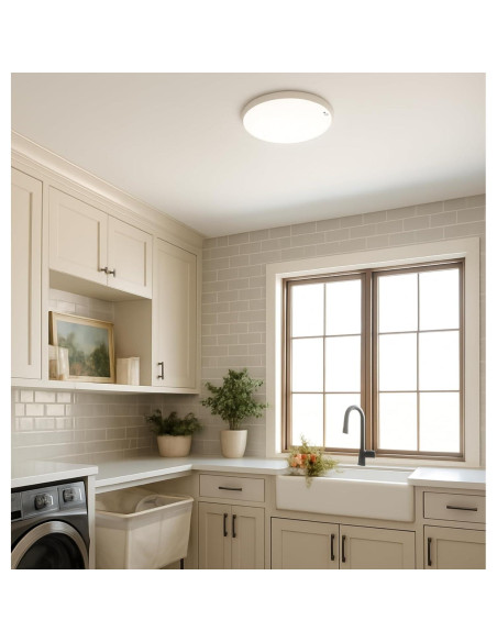 Luz de Techo LED con Sensor de Movimiento Leetdud 18W 1800Lm