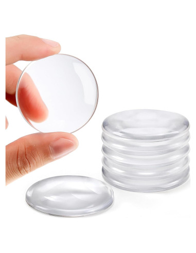 Topes de puerta Etybetopstar 6PCS 5.08 cm Silicona Transparente