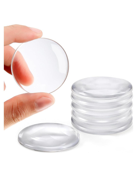 Topes de puerta Etybetopstar 6PCS 5.08 cm Silicona Transparente