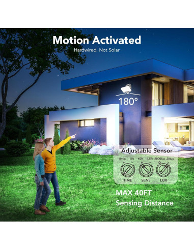 Luces de Inundación LED OREiN 35W 3500LM con Sensor de Movimiento