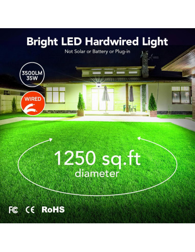 Luces de Inundación LED OREiN 35W 3500LM con Sensor de Movimiento