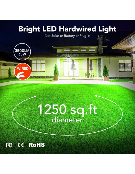 Luces de Inundación LED OREiN 35W 3500LM con Sensor de Movimiento