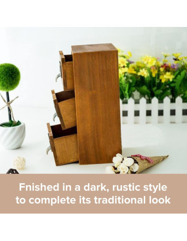 Mini Cajones de Escritorio Woodaholic - Organizador de 2 Cajones