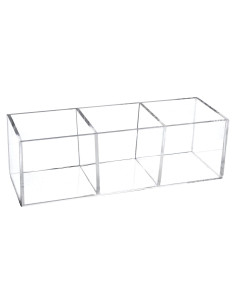 Organizador de Cajones Acrílico Dedoot 3 Compartimentos 19.05x6.35cm