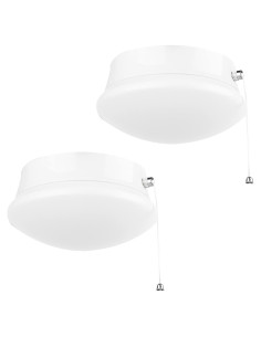 Luz de Techo LED Lightdot 12W 4000K con Cadena de Tirar - 2 Paquete