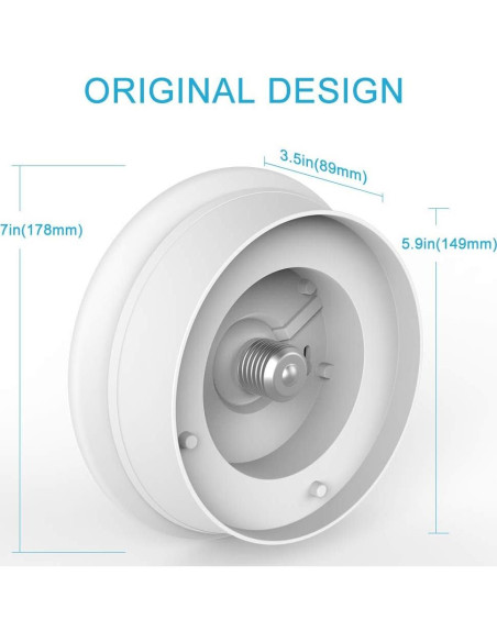 Luz de Techo LED Lightdot 12W 4000K con Cadena de Tirar - 2 Paquete