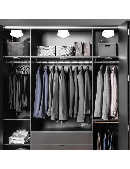 Luz de Techo LED Lightdot 12W 4000K con Cadena de Tirar - 2 Paquete