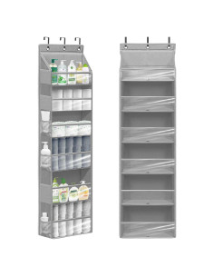 Organizador de Puerta STORAGEIDEAS 6 Bolsillos Gris 161 cm