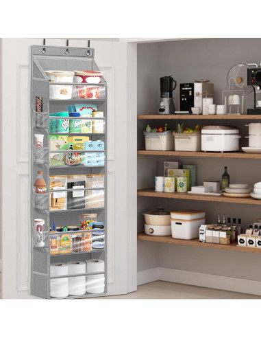 Organizador de Puerta STORAGEIDEAS 6 Bolsillos Gris 161 cm