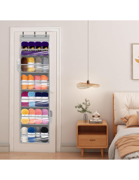 Organizador de Puerta STORAGEIDEAS 6 Bolsillos Gris 161 cm