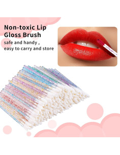 300 Pinceles de Labios Desechables Mooerca - 6 Colores 2