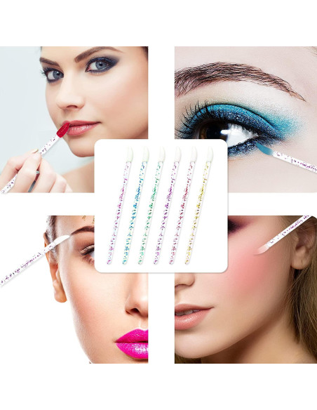 300 Pinceles de Labios Desechables Mooerca - 6 Colores