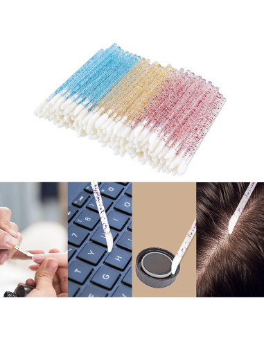 300 Pinceles de Labios Desechables Mooerca - 6 Colores