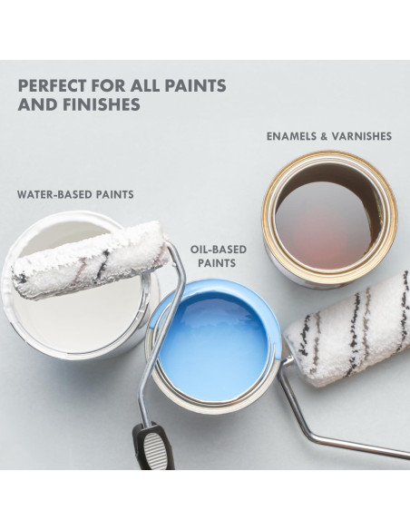 Paquete de 10 cubiertas de rodillo Remolika 10 cm microfibra